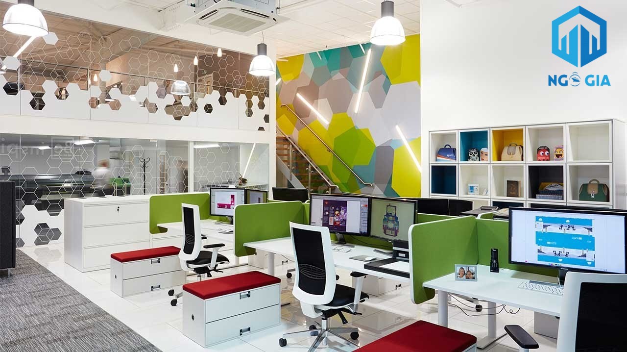 Dựa vào diện tích, ánh sáng, tính chất công việc để chọn màu sắc văn phòng phù hợp