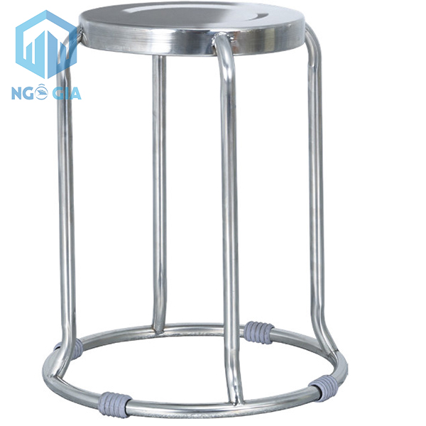 Ghế đôn Inox Hòa Phát 304 chân kiểng ID2 chắc chắn