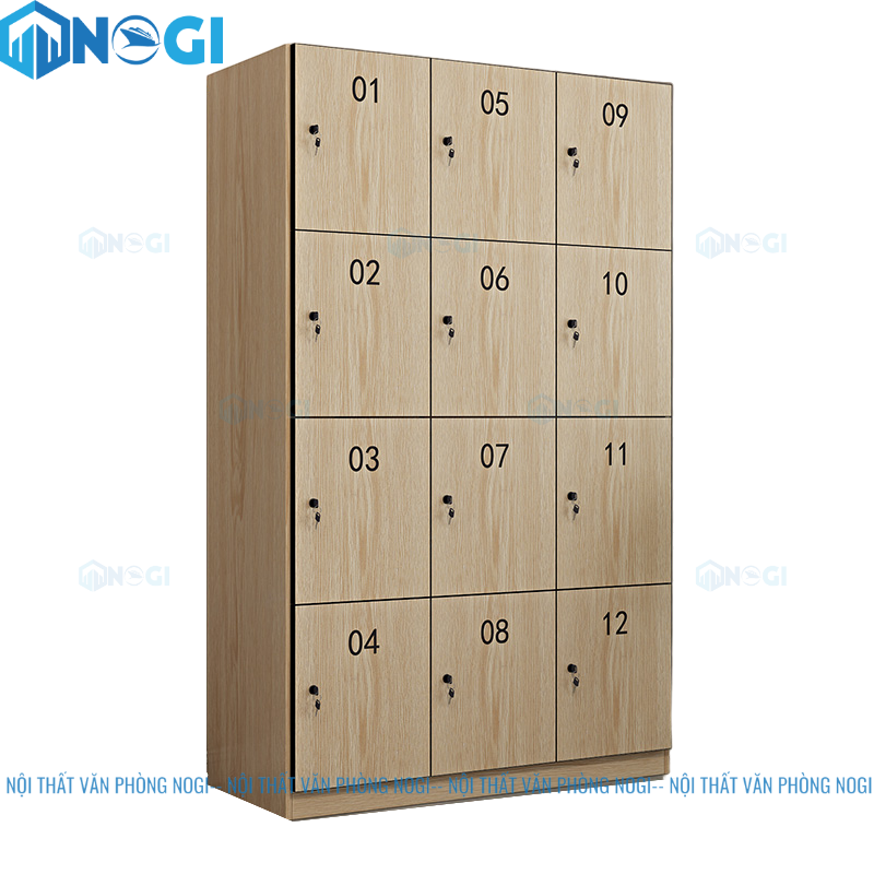 Tủ Locker gỗ 12 ngăn LKG3N4-T