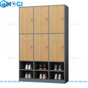 Tủ Locker 6 ngăn kệ giày LKG3N2-G