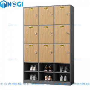Tủ Locker 9 ngăn kệ giày LKG3N3-G