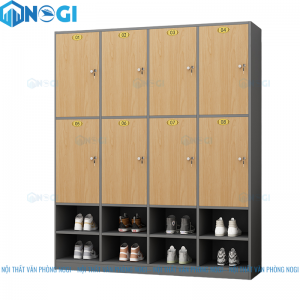Tủ Locker gỗ 8 ngăn kệ giày LKG4N2-G