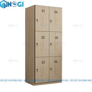 Tủ Locker gỗ 6 ngăn LKG2N3-T